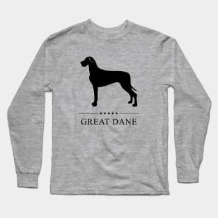 Great Dane Black Silhouette Long Sleeve T-Shirt